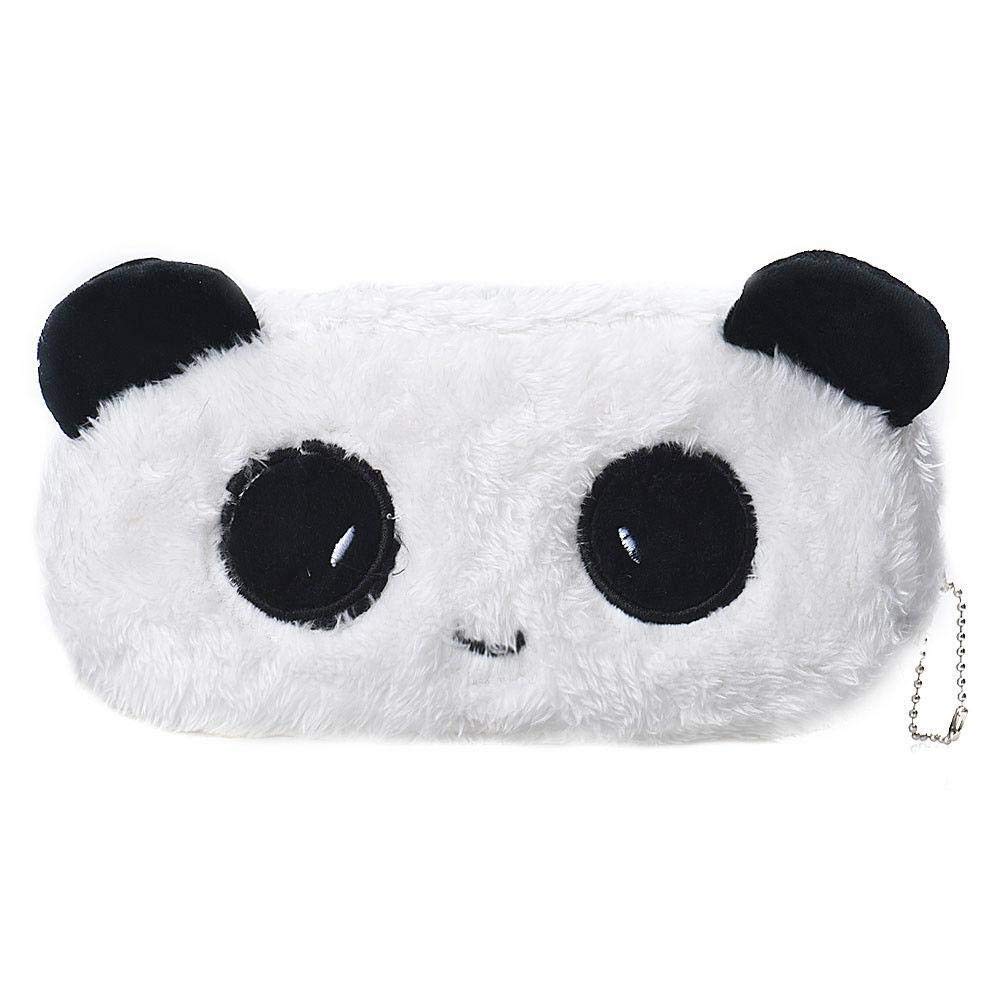 24x7 eMall Fur Panda Pencil Pouch Soft Toys for Children, Kids Favorite Pencil Box (Panda Fur)