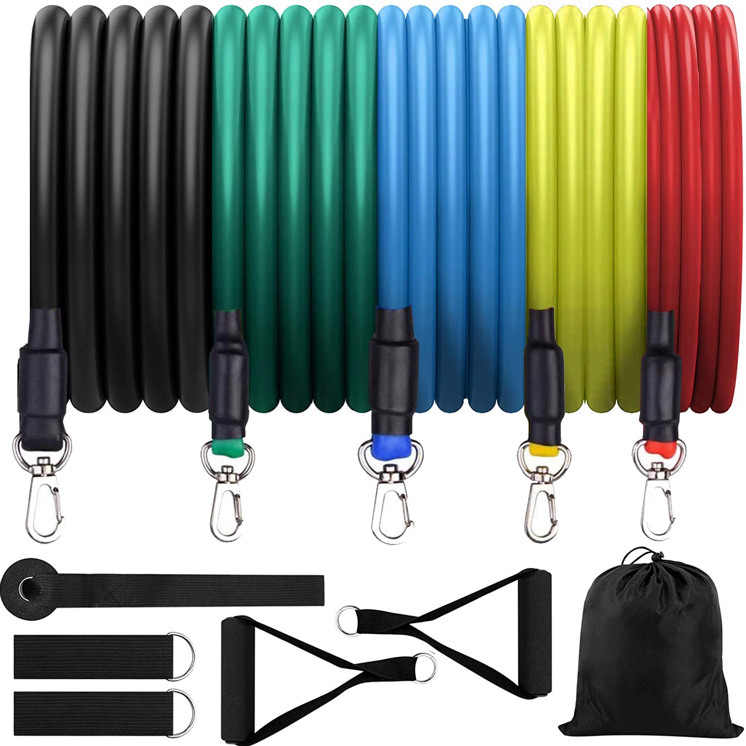 Resistance Bands for Workout for Women & Men (11pcs)